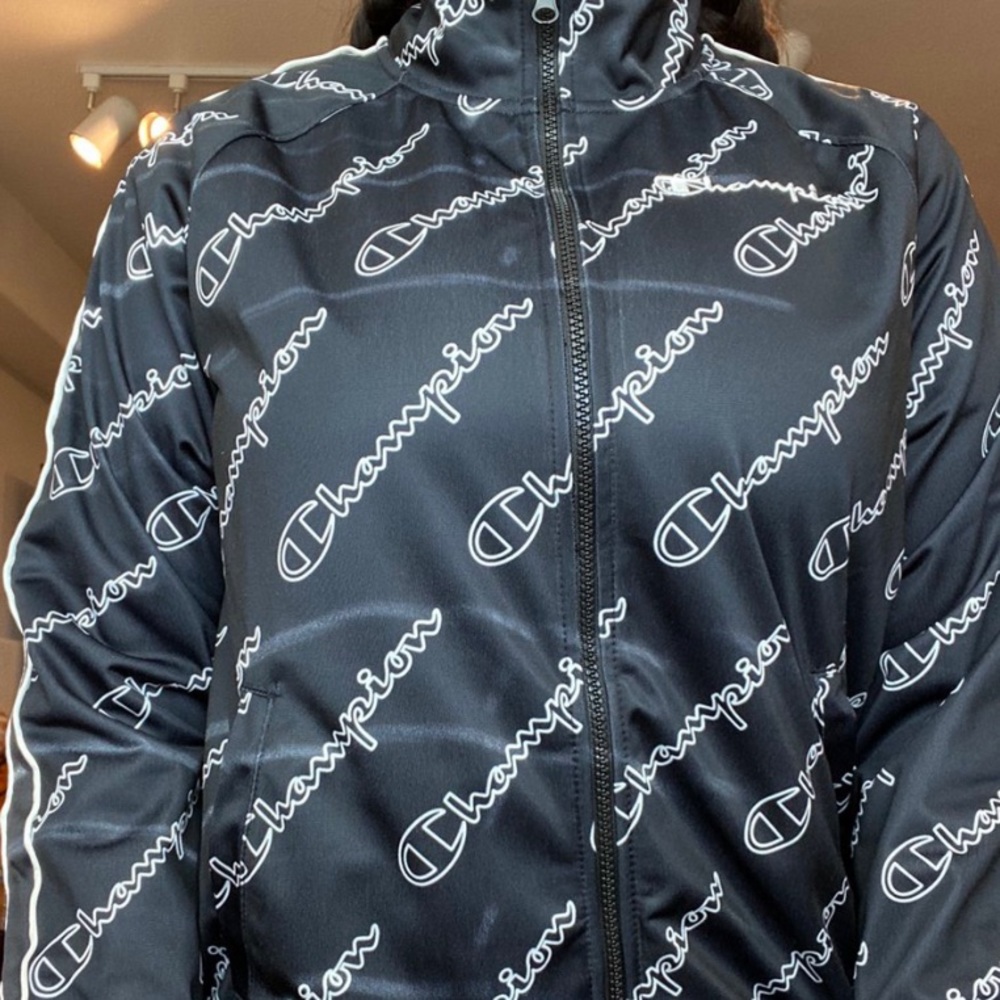 Champion all over logo track suit jacket